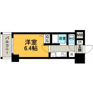 1Kの間取り画像