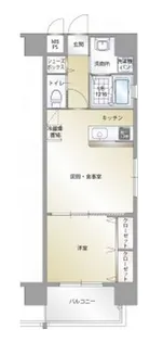 エンクレスト博多駅南Ⅱ【9階】の間取り