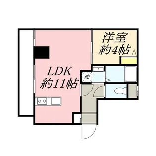ヴォーヌンク博多駅東【6階】の間取り