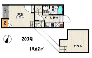 キューブ吉塚【2階】の間取り