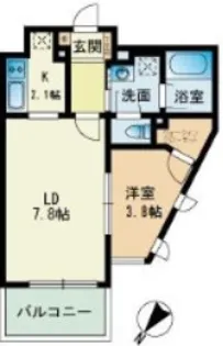 ビエネスタ千代県庁口【9階】の間取り