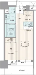 グランフォーレプライム平尾【3階】の間取り