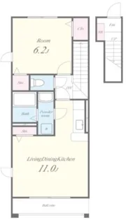 グリーンビラⅠ【2階】の間取り