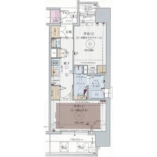 エステムプラザ福岡県庁前ネオシス【8階】の間取り