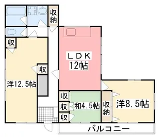ポラリス東櫛原Ⅰ【2階】の間取り