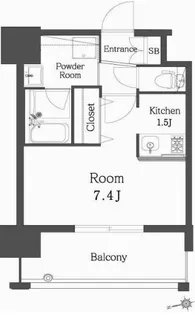 エンクレスト博多Rey(レイ)【12階】の間取り