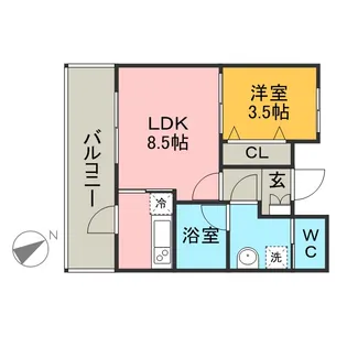 REGALO空港通【10階】の間取り