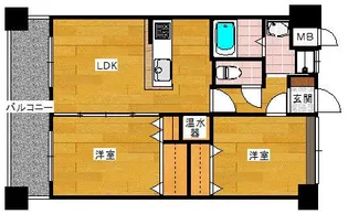 グランコート東平尾【1階】の間取り