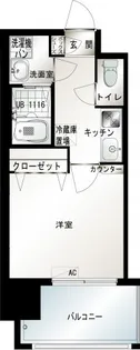 1Kの間取り画像