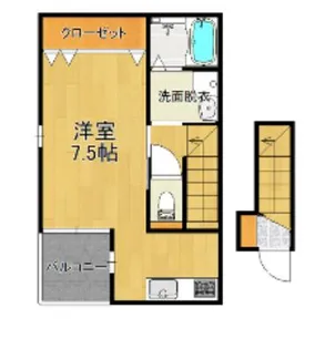 インターヒルズ鳥栖【B204号室】の間取り