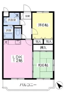 メゾンルミエール【303号室】の間取り