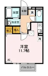 エクセル東合川【1階】の間取り