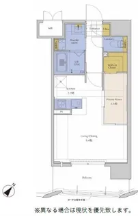 ネストピア東比恵駅前【8階】の間取り