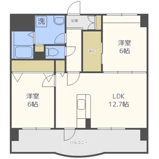 レブリアント板付【5階】の間取り