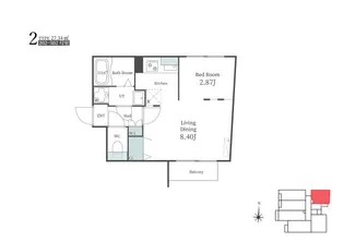BRANCHE博多住吉【2階】の間取り