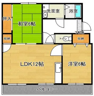 福岡県久留米市東合川2丁目【マンション】の間取り