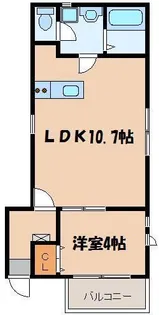 リテラ博多【2階】の間取り