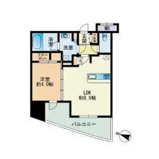 パークアクシス博多【8階】の間取り