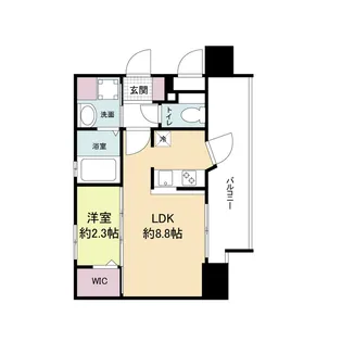 ヴィラージュ県庁前参番館【5階】の間取り