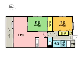 サバーブ比恵 【7階】の間取り
