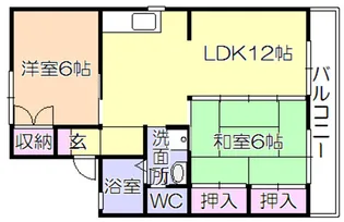 セジュール山下【A201号号室】の間取り