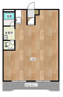 栗木第2ビル【502号号室】の間取り