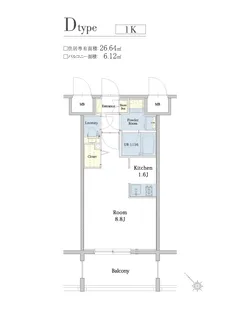 エンクレスト博多駅南SHARE【9階】の間取り
