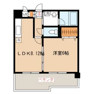 カマラード吉塚【10階】の間取り