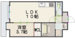 RUSSIE竹下駅前【10階】の間取り