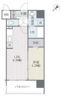 モダンパラッツォ博多rivaⅡ【8階】の間取り