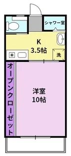 新 hajime(ハジメ)【106号号室】の間取り