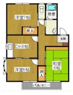 サンフレンズ【2階】の間取り