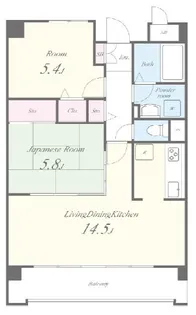 フェリーチェ原田Ⅱ【1階】の間取り