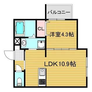 クードシャンスⅤ【1階】の間取り