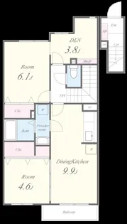 ティファニー【2階】の間取り