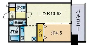 フォレシティ博多Ⅱ【13階】の間取り
