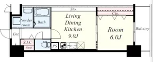 レガリア吉塚【6階】の間取り
