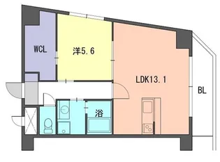 レジデンス住吉【10階】の間取り