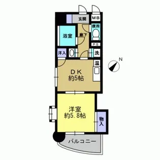 キトミ壱番館【5階】の間取り