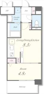 アルナージ エッジ【3階】の間取り