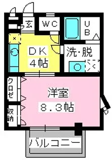 コーポT.N.F【2階】の間取り
