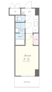 1Kの間取り画像