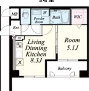 エルヴィータ駅南【10階】の間取り
