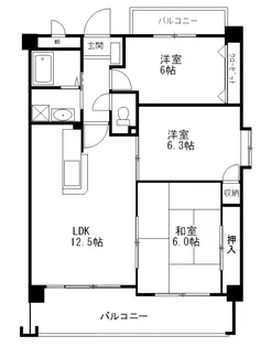 第3元木ビル【4階】の間取り