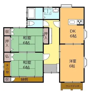 福岡県久留米市田主丸町田主丸【一戸建】の間取り