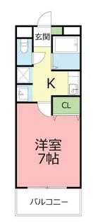 ユーコウビルⅡ【6階】の間取り