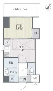 ジェイド博多【11階】の間取り