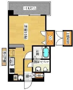 ピュアドームステイツ博多【6階】の間取り