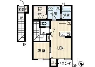 エスペランサ吉塚Ⅱ【2階】の間取り