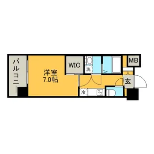 エンクレスト博多駅東【5階】の間取り